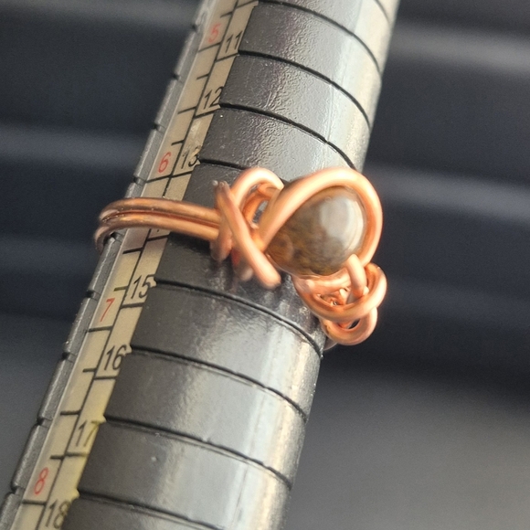 Tigers Eye Set Of Handmade Copper Rings! - Picture 7 of 8